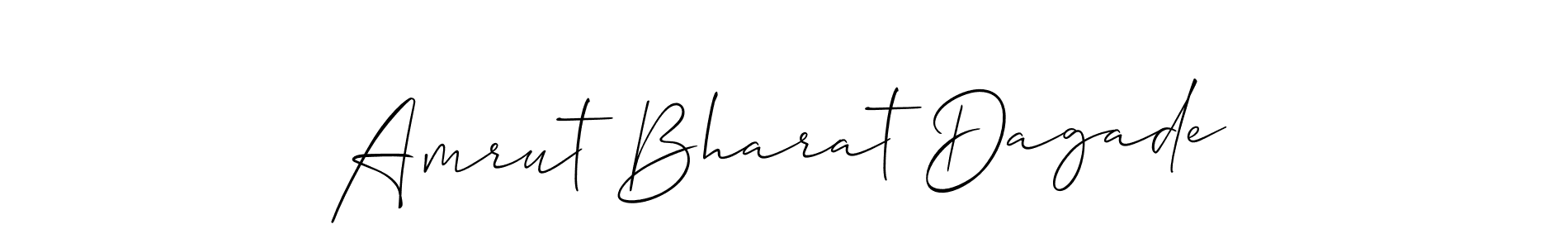 Create a beautiful signature design for name Amrut Bharat Dagade. With this signature (Allison_Script) fonts, you can make a handwritten signature for free. Amrut Bharat Dagade signature style 2 images and pictures png