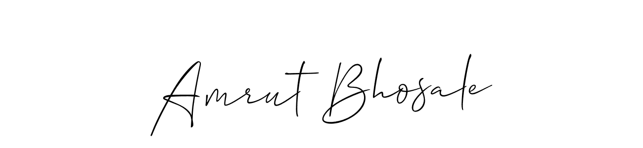 Design your own signature with our free online signature maker. With this signature software, you can create a handwritten (Allison_Script) signature for name Amrut Bhosale. Amrut Bhosale signature style 2 images and pictures png