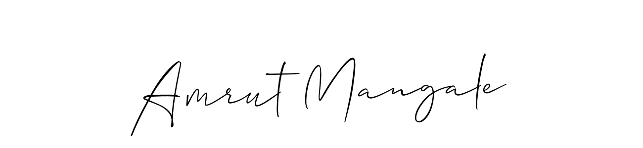 Make a beautiful signature design for name Amrut Mangale. With this signature (Allison_Script) style, you can create a handwritten signature for free. Amrut Mangale signature style 2 images and pictures png