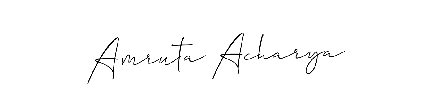 You can use this online signature creator to create a handwritten signature for the name Amruta Acharya. This is the best online autograph maker. Amruta Acharya signature style 2 images and pictures png