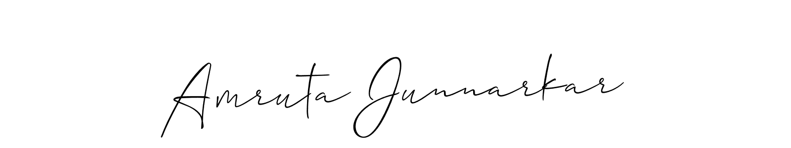 Here are the top 10 professional signature styles for the name Amruta Junnarkar. These are the best autograph styles you can use for your name. Amruta Junnarkar signature style 2 images and pictures png