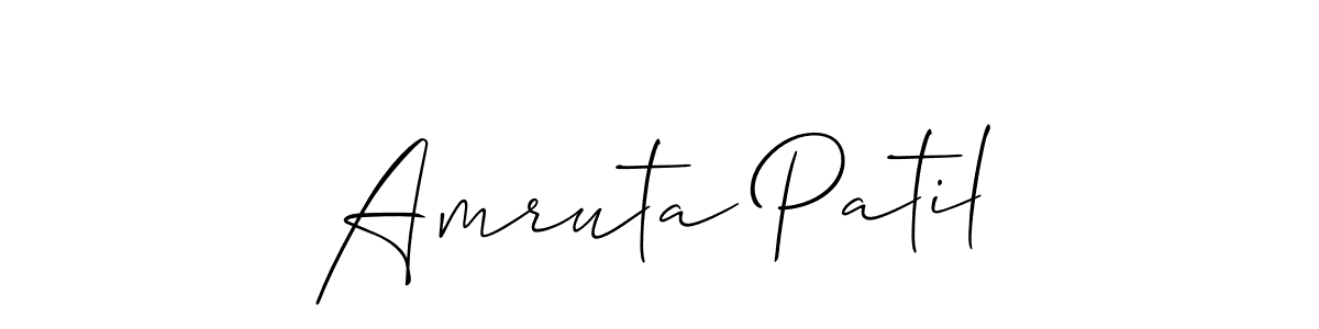 How to make Amruta Patil name signature. Use Allison_Script style for creating short signs online. This is the latest handwritten sign. Amruta Patil signature style 2 images and pictures png