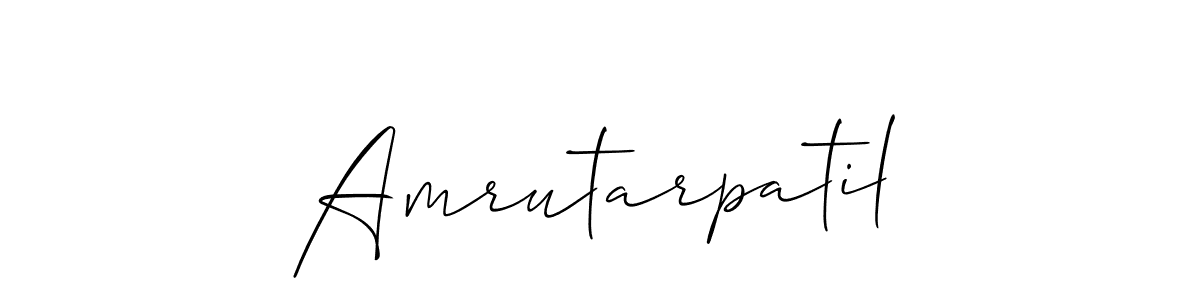 if you are searching for the best signature style for your name Amrutarpatil. so please give up your signature search. here we have designed multiple signature styles  using Allison_Script. Amrutarpatil signature style 2 images and pictures png