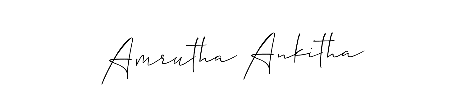 Make a beautiful signature design for name Amrutha Ankitha. Use this online signature maker to create a handwritten signature for free. Amrutha Ankitha signature style 2 images and pictures png