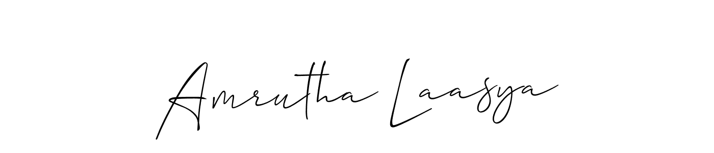 Make a beautiful signature design for name Amrutha Laasya. Use this online signature maker to create a handwritten signature for free. Amrutha Laasya signature style 2 images and pictures png
