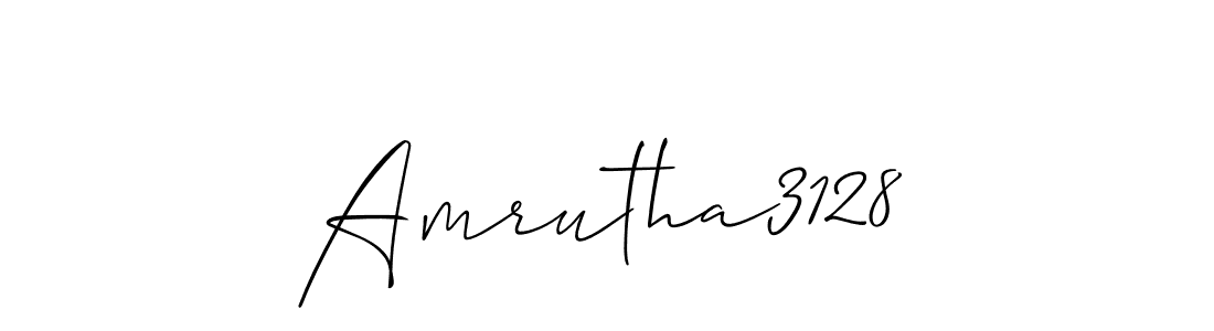 Also You can easily find your signature by using the search form. We will create Amrutha3128 name handwritten signature images for you free of cost using Allison_Script sign style. Amrutha3128 signature style 2 images and pictures png