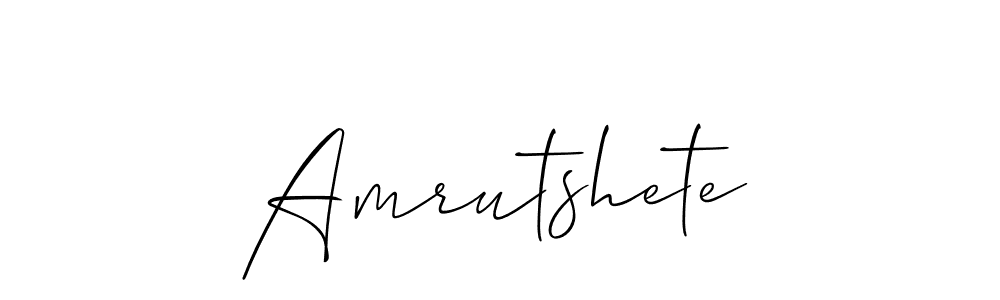 Make a short Amrutshete signature style. Manage your documents anywhere anytime using Allison_Script. Create and add eSignatures, submit forms, share and send files easily. Amrutshete signature style 2 images and pictures png