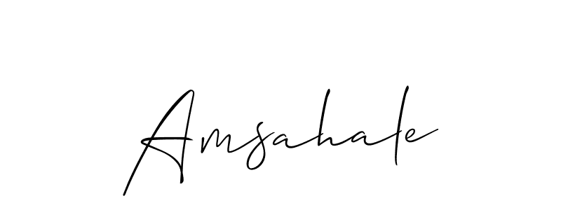 Make a beautiful signature design for name Amsahale. Use this online signature maker to create a handwritten signature for free. Amsahale signature style 2 images and pictures png