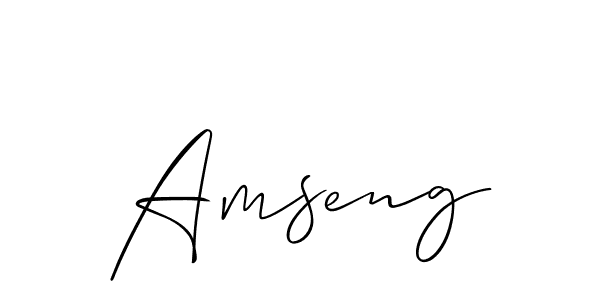 You can use this online signature creator to create a handwritten signature for the name Amseng. This is the best online autograph maker. Amseng signature style 2 images and pictures png