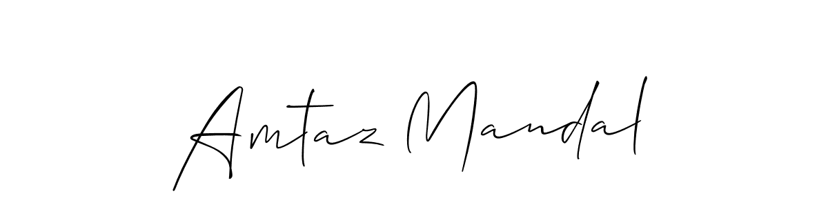 How to Draw Amtaz Mandal signature style? Allison_Script is a latest design signature styles for name Amtaz Mandal. Amtaz Mandal signature style 2 images and pictures png