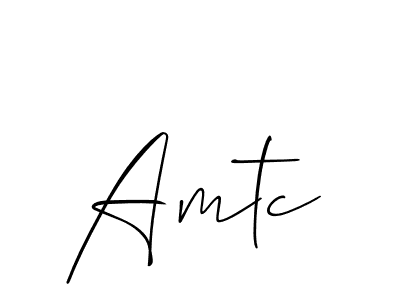 Also we have Amtc name is the best signature style. Create professional handwritten signature collection using Allison_Script autograph style. Amtc signature style 2 images and pictures png