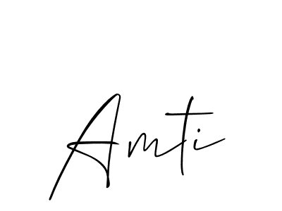 You should practise on your own different ways (Allison_Script) to write your name (Amti) in signature. don't let someone else do it for you. Amti signature style 2 images and pictures png