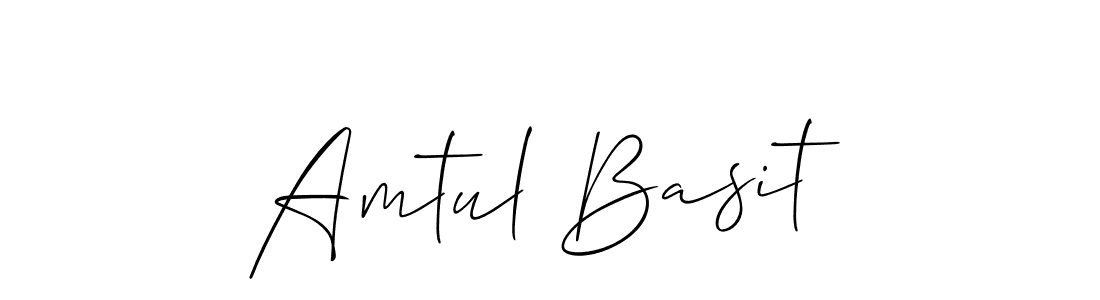 if you are searching for the best signature style for your name Amtul Basit. so please give up your signature search. here we have designed multiple signature styles  using Allison_Script. Amtul Basit signature style 2 images and pictures png