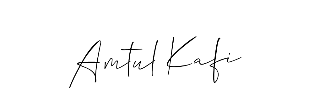 Create a beautiful signature design for name Amtul Kafi. With this signature (Allison_Script) fonts, you can make a handwritten signature for free. Amtul Kafi signature style 2 images and pictures png