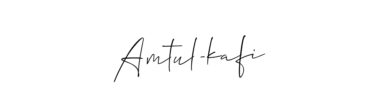 How to make Amtul-kafi✓ signature? Allison_Script is a professional autograph style. Create handwritten signature for Amtul-kafi✓ name. Amtul-kafi✓ signature style 2 images and pictures png