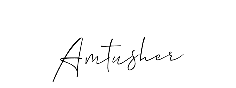 Make a beautiful signature design for name Amtusher. Use this online signature maker to create a handwritten signature for free. Amtusher signature style 2 images and pictures png