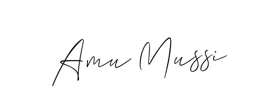 Once you've used our free online signature maker to create your best signature Allison_Script style, it's time to enjoy all of the benefits that Amu Mussi name signing documents. Amu Mussi signature style 2 images and pictures png