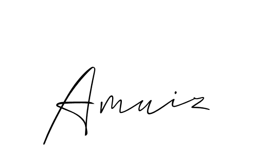 Make a beautiful signature design for name Amuiz. With this signature (Allison_Script) style, you can create a handwritten signature for free. Amuiz signature style 2 images and pictures png
