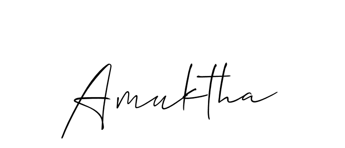 You can use this online signature creator to create a handwritten signature for the name Amuktha. This is the best online autograph maker. Amuktha signature style 2 images and pictures png