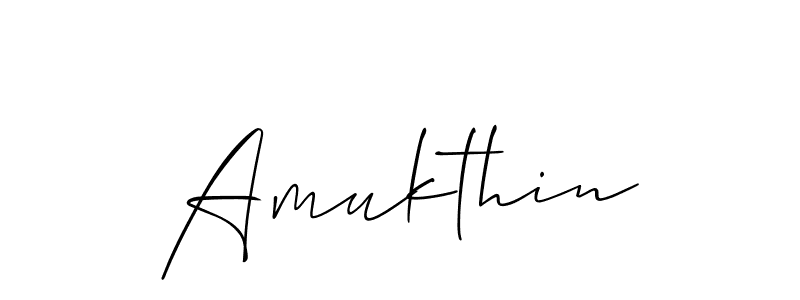 It looks lik you need a new signature style for name Amukthin. Design unique handwritten (Allison_Script) signature with our free signature maker in just a few clicks. Amukthin signature style 2 images and pictures png