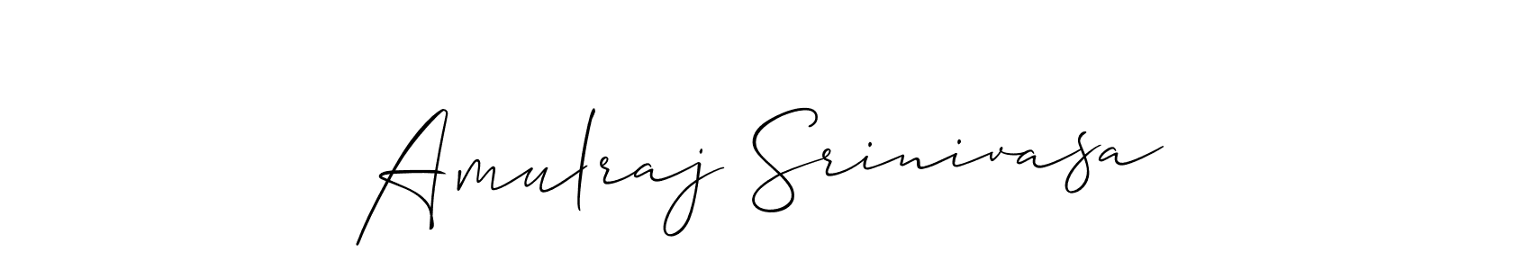 This is the best signature style for the Amulraj Srinivasa name. Also you like these signature font (Allison_Script). Mix name signature. Amulraj Srinivasa signature style 2 images and pictures png