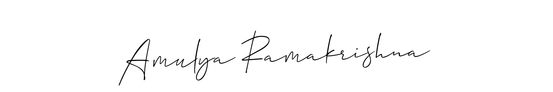 See photos of Amulya Ramakrishna official signature by Spectra . Check more albums & portfolios. Read reviews & check more about Allison_Script font. Amulya Ramakrishna signature style 2 images and pictures png