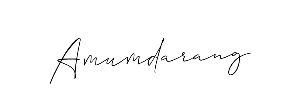 Use a signature maker to create a handwritten signature online. With this signature software, you can design (Allison_Script) your own signature for name Amumdarang. Amumdarang signature style 2 images and pictures png