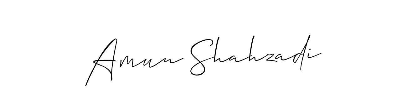 Similarly Allison_Script is the best handwritten signature design. Signature creator online .You can use it as an online autograph creator for name Amun Shahzadi. Amun Shahzadi signature style 2 images and pictures png