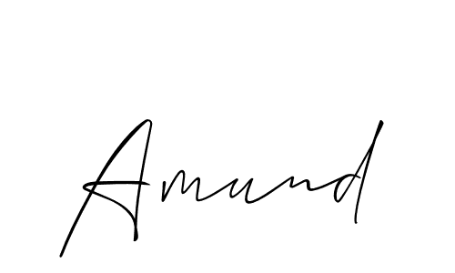 Also You can easily find your signature by using the search form. We will create Amund name handwritten signature images for you free of cost using Allison_Script sign style. Amund signature style 2 images and pictures png