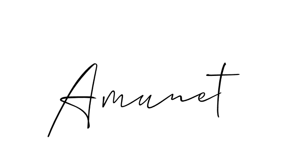 How to Draw Amunet signature style? Allison_Script is a latest design signature styles for name Amunet. Amunet signature style 2 images and pictures png