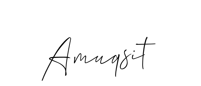 if you are searching for the best signature style for your name Amuqsit. so please give up your signature search. here we have designed multiple signature styles  using Allison_Script. Amuqsit signature style 2 images and pictures png