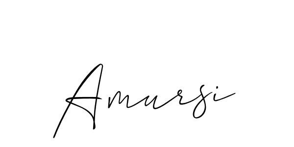 How to Draw Amursi signature style? Allison_Script is a latest design signature styles for name Amursi. Amursi signature style 2 images and pictures png