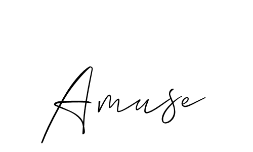 How to make Amuse signature? Allison_Script is a professional autograph style. Create handwritten signature for Amuse name. Amuse signature style 2 images and pictures png