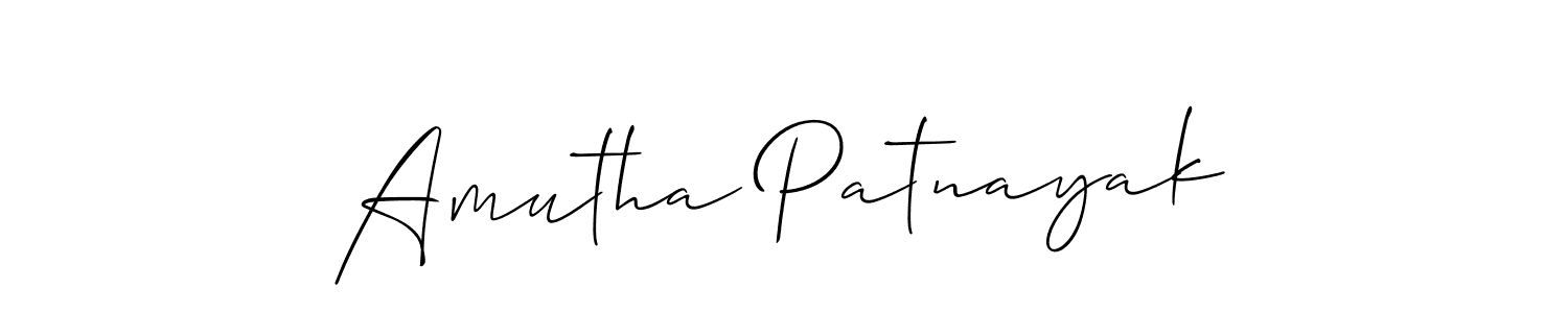 if you are searching for the best signature style for your name Amutha Patnayak. so please give up your signature search. here we have designed multiple signature styles  using Allison_Script. Amutha Patnayak signature style 2 images and pictures png