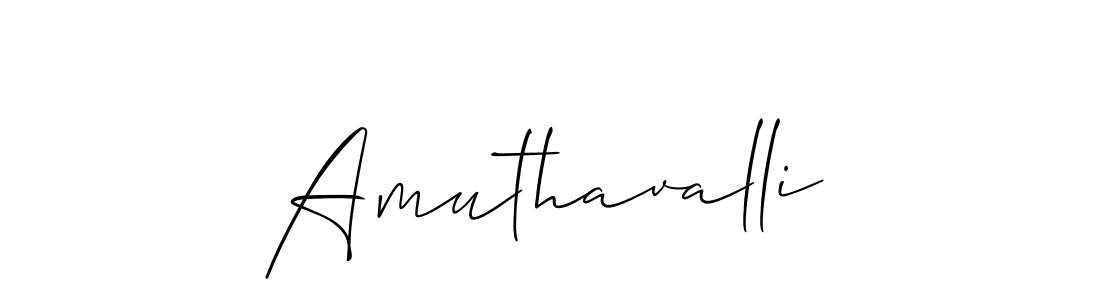 Amuthavalli stylish signature style. Best Handwritten Sign (Allison_Script) for my name. Handwritten Signature Collection Ideas for my name Amuthavalli. Amuthavalli signature style 2 images and pictures png