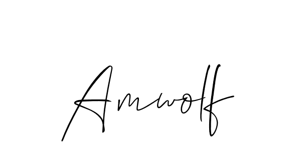 if you are searching for the best signature style for your name Amwolf. so please give up your signature search. here we have designed multiple signature styles  using Allison_Script. Amwolf signature style 2 images and pictures png