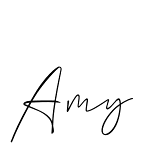 Make a beautiful signature design for name Amy. With this signature (Allison_Script) style, you can create a handwritten signature for free. Amy signature style 2 images and pictures png