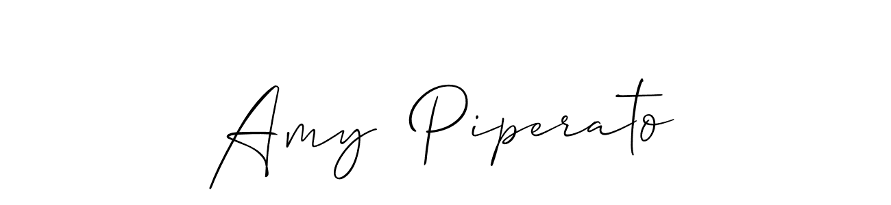 Also You can easily find your signature by using the search form. We will create Amy  Piperato name handwritten signature images for you free of cost using Allison_Script sign style. Amy  Piperato signature style 2 images and pictures png