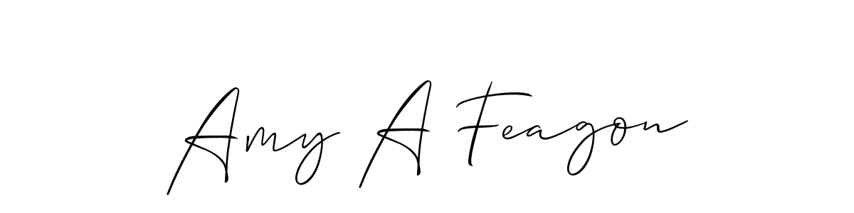 Also we have Amy A Feagon name is the best signature style. Create professional handwritten signature collection using Allison_Script autograph style. Amy A Feagon signature style 2 images and pictures png