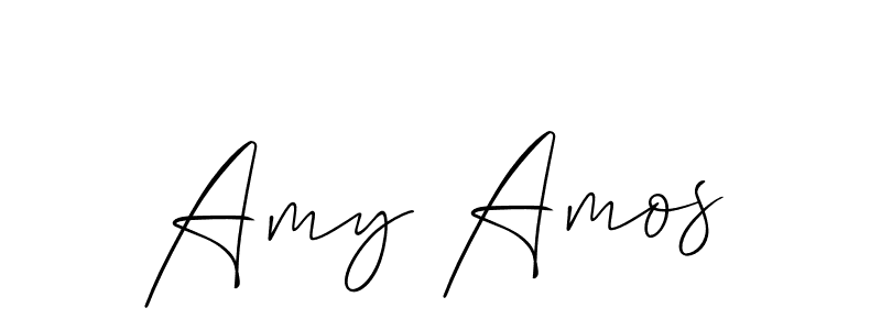 How to make Amy Amos name signature. Use Allison_Script style for creating short signs online. This is the latest handwritten sign. Amy Amos signature style 2 images and pictures png