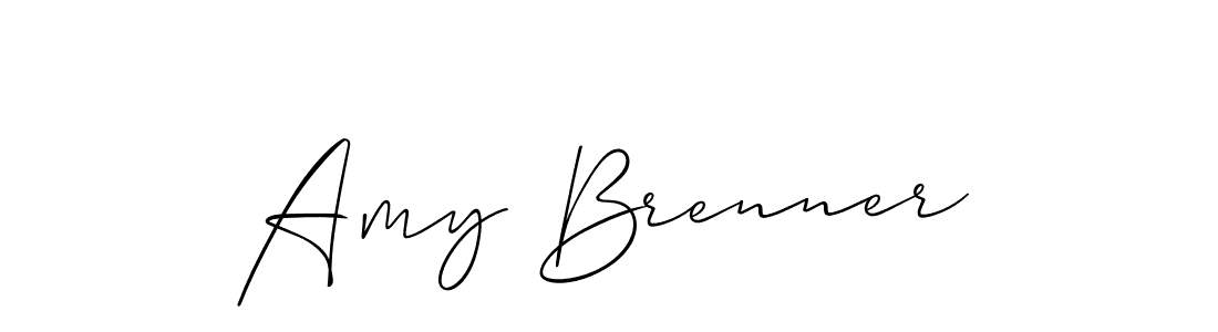 You should practise on your own different ways (Allison_Script) to write your name (Amy Brenner) in signature. don't let someone else do it for you. Amy Brenner signature style 2 images and pictures png