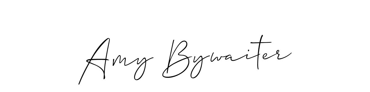 How to make Amy Bywaiter signature? Allison_Script is a professional autograph style. Create handwritten signature for Amy Bywaiter name. Amy Bywaiter signature style 2 images and pictures png