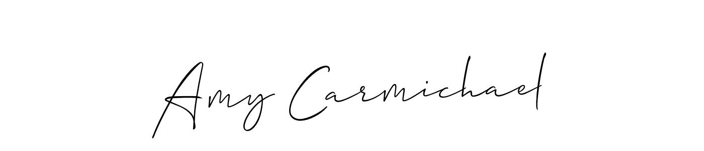 Create a beautiful signature design for name Amy Carmichael. With this signature (Allison_Script) fonts, you can make a handwritten signature for free. Amy Carmichael signature style 2 images and pictures png