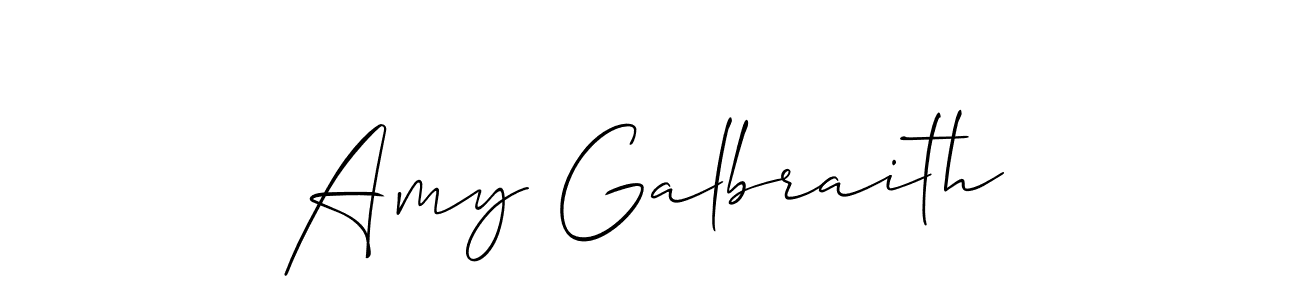 Allison_Script is a professional signature style that is perfect for those who want to add a touch of class to their signature. It is also a great choice for those who want to make their signature more unique. Get Amy Galbraith name to fancy signature for free. Amy Galbraith signature style 2 images and pictures png