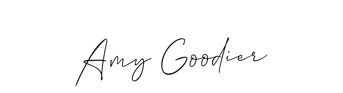 It looks lik you need a new signature style for name Amy Goodier. Design unique handwritten (Allison_Script) signature with our free signature maker in just a few clicks. Amy Goodier signature style 2 images and pictures png