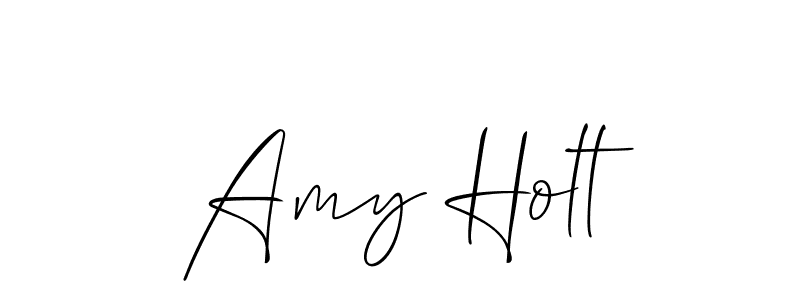 You should practise on your own different ways (Allison_Script) to write your name (Amy Holt) in signature. don't let someone else do it for you. Amy Holt signature style 2 images and pictures png