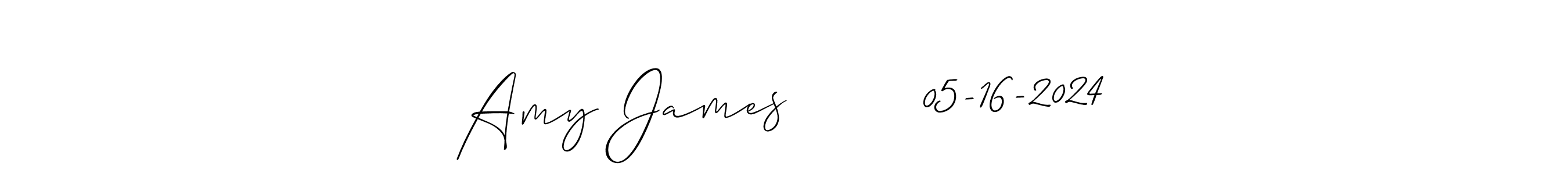 Best and Professional Signature Style for Amy James        05-16-2024. Allison_Script Best Signature Style Collection. Amy James        05-16-2024 signature style 2 images and pictures png