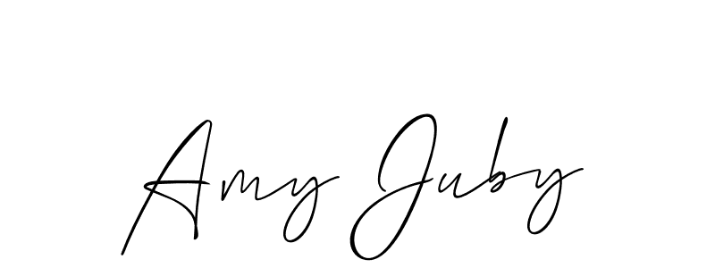 if you are searching for the best signature style for your name Amy Juby. so please give up your signature search. here we have designed multiple signature styles  using Allison_Script. Amy Juby signature style 2 images and pictures png