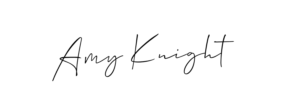 Make a beautiful signature design for name Amy Knight. With this signature (Allison_Script) style, you can create a handwritten signature for free. Amy Knight signature style 2 images and pictures png