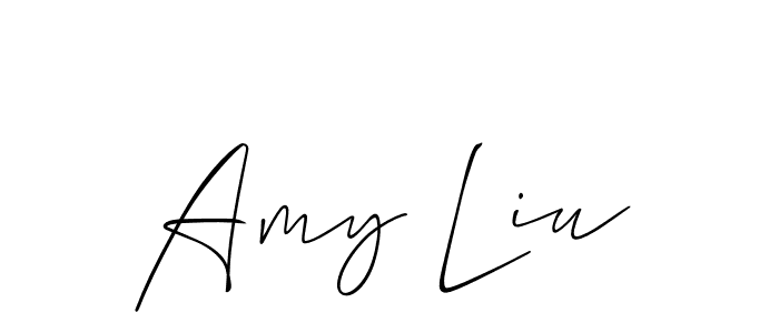 Check out images of Autograph of Amy Liu name. Actor Amy Liu Signature Style. Allison_Script is a professional sign style online. Amy Liu signature style 2 images and pictures png